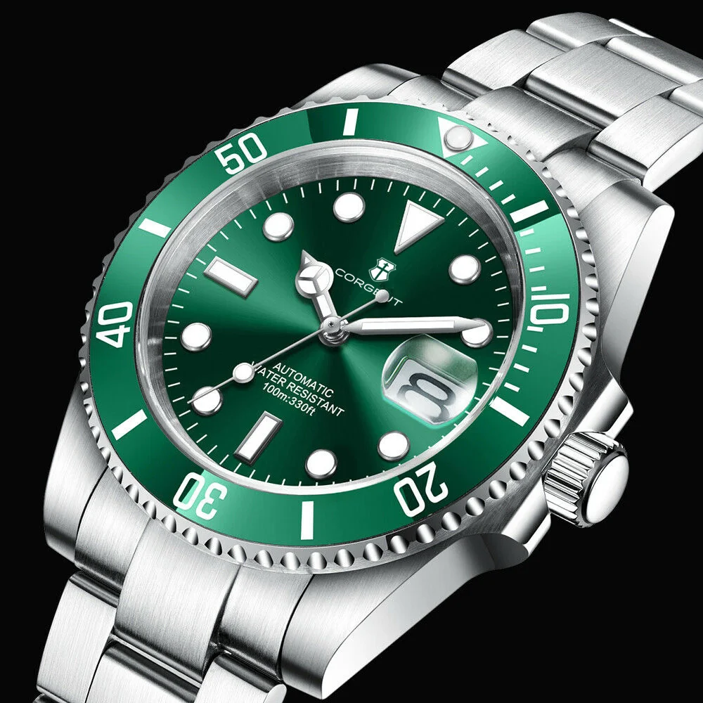 Custom Logo Men Watches Luxury 40mm NH35/MIYOTA Automatic Mechanical Wristwatches Ceramic 100M Dive Watch Sapphire Luminous
