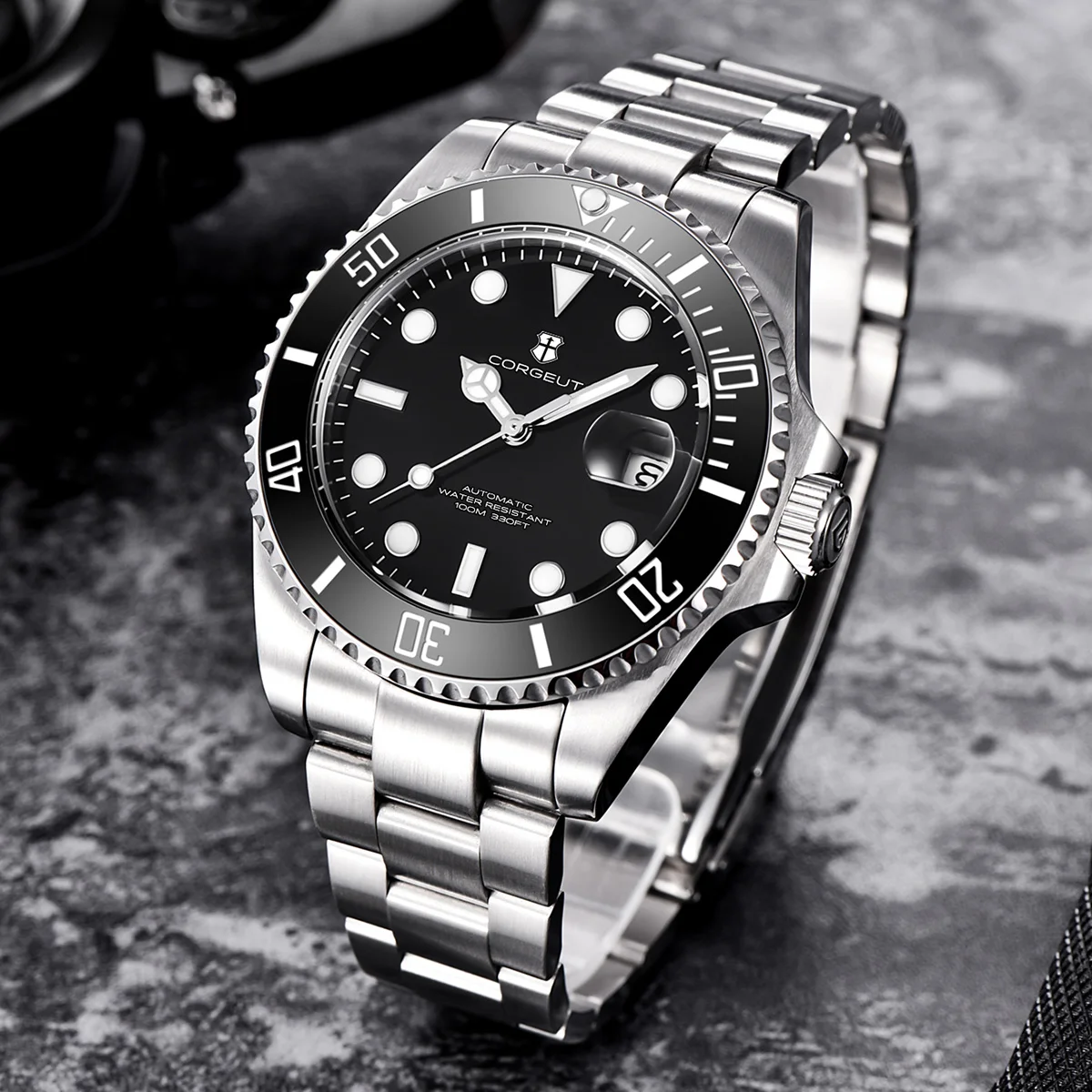Custom Logo Men Watches Luxury 40mm NH35/MIYOTA Automatic Mechanical Wristwatches Ceramic 100M Dive Watch Sapphire Luminous
