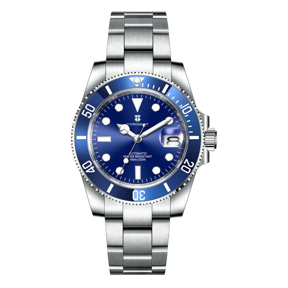 Custom Logo Men Watches Luxury 40mm NH35/MIYOTA Automatic Mechanical Wristwatches Ceramic 100M Dive Watch Sapphire Luminous