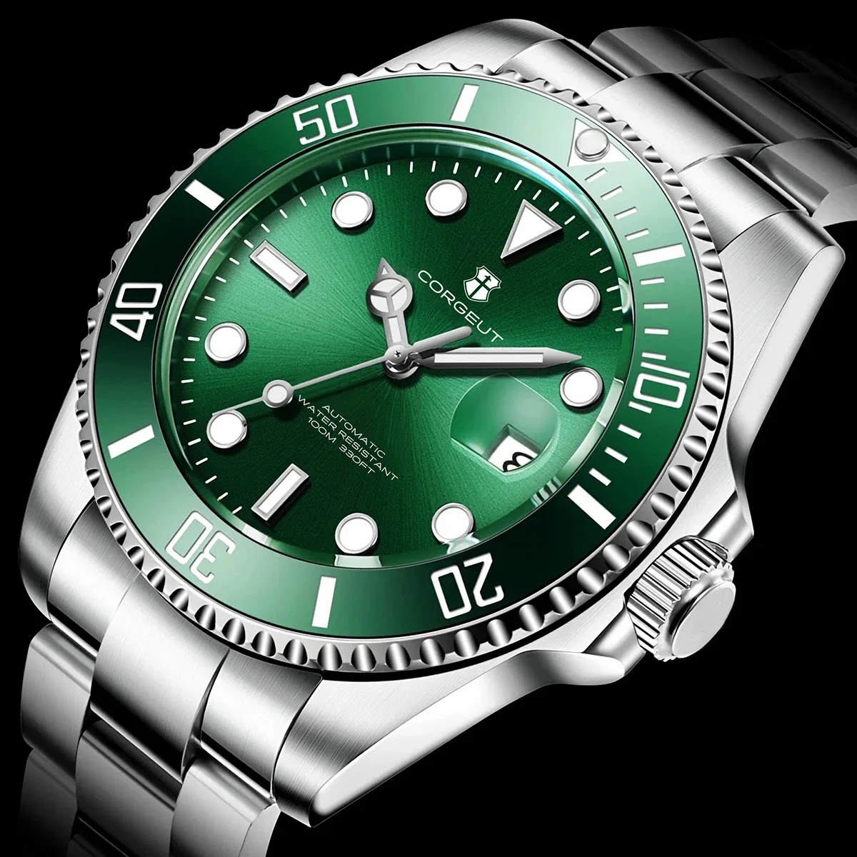 Custom Logo Men Watches Luxury 40mm NH35/MIYOTA Automatic Mechanical Wristwatches Ceramic 100M Dive Watch Sapphire Luminous