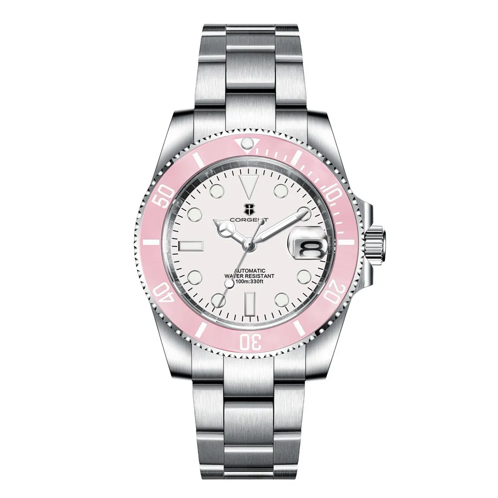 Custom Logo Men Watches Luxury 40mm NH35/MIYOTA Automatic Mechanical Wristwatches Ceramic 100M Dive Watch Sapphire Luminous