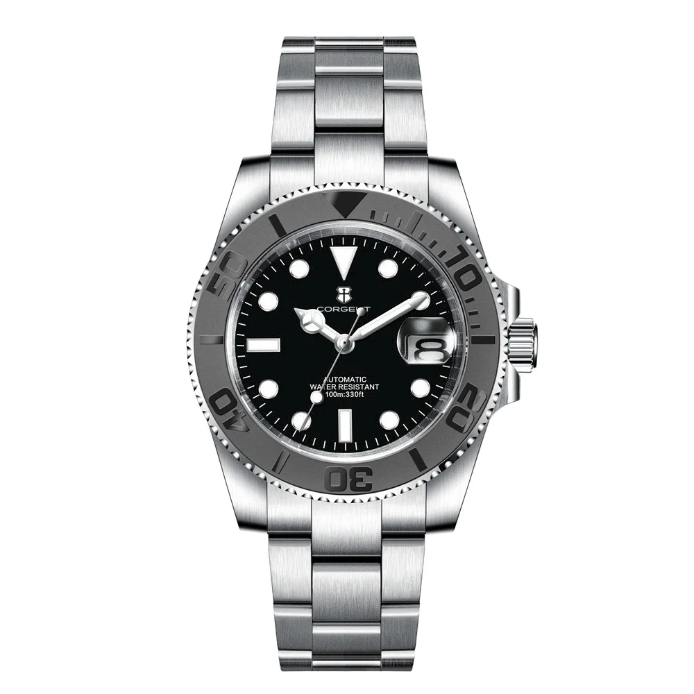 Custom Logo Men Watches Luxury 40mm NH35/MIYOTA Automatic Mechanical Wristwatches Ceramic 100M Dive Watch Sapphire Luminous