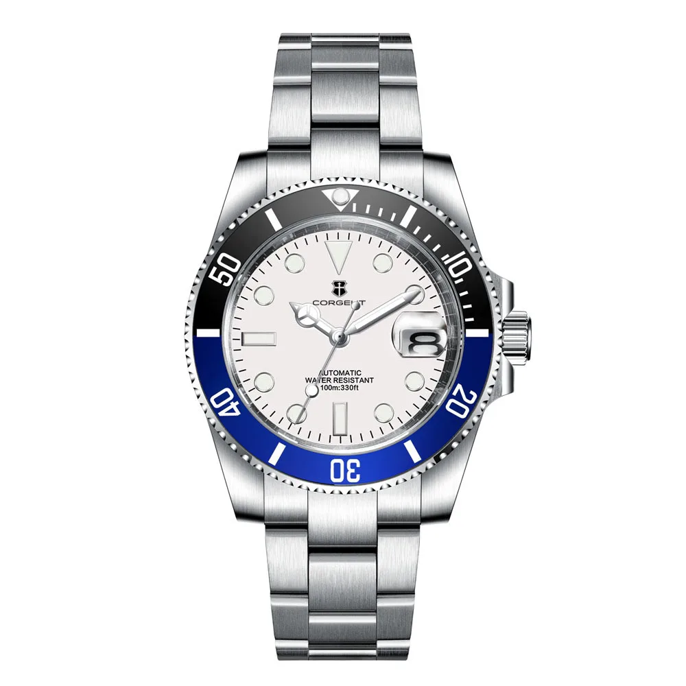 Custom Logo Men Watches Luxury 40mm NH35/MIYOTA Automatic Mechanical Wristwatches Ceramic 100M Dive Watch Sapphire Luminous