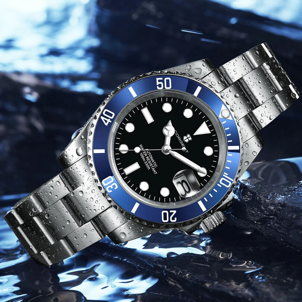 Custom Logo Men Watches Luxury 40mm NH35/MIYOTA Automatic Mechanical Wristwatches Ceramic 100M Dive Watch Sapphire Luminous