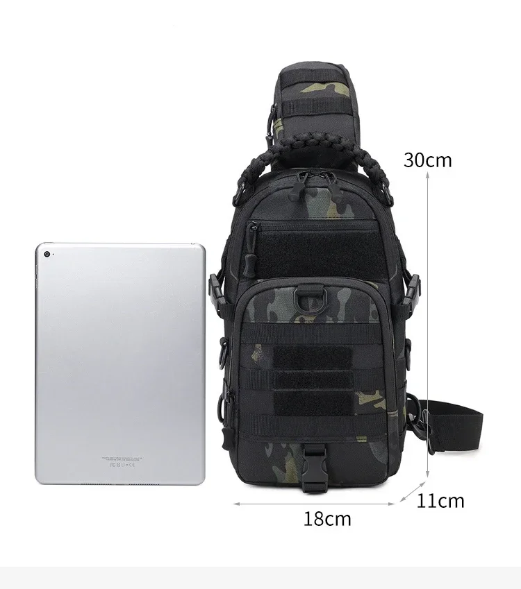 Outdoor Camping Chest Bag Tactical Backpack Sports Shoulder Hiking Climbing Ride Fishing Moore Sling EDC Fanny Pack