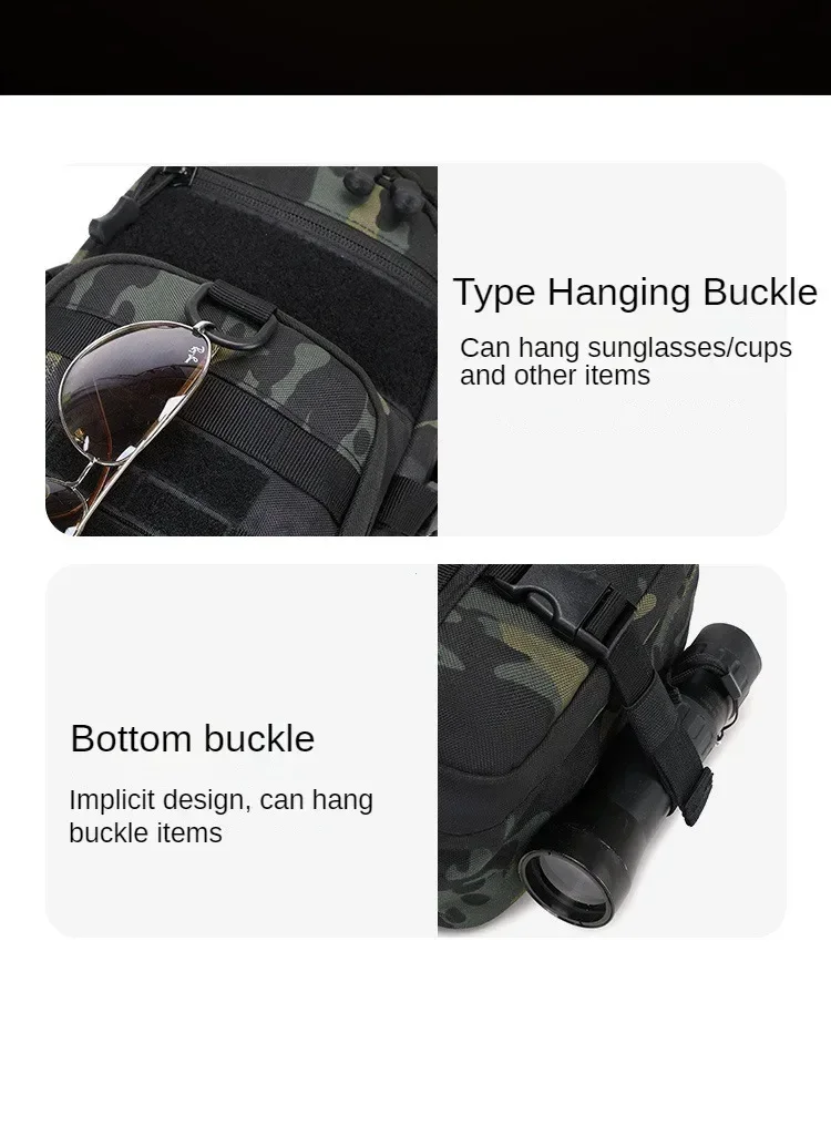 Outdoor Camping Chest Bag Tactical Backpack Sports Shoulder Hiking Climbing Ride Fishing Moore Sling EDC Fanny Pack