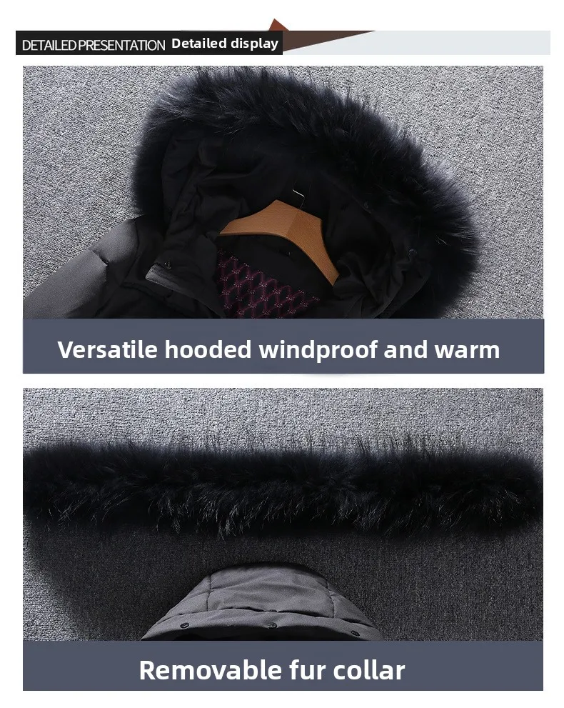 Canada Fashion Men's Down Coats And Parkas Men White Goose Down Jacket Long Padding Winter Puffer Jacket Man Luxury HYX90985
