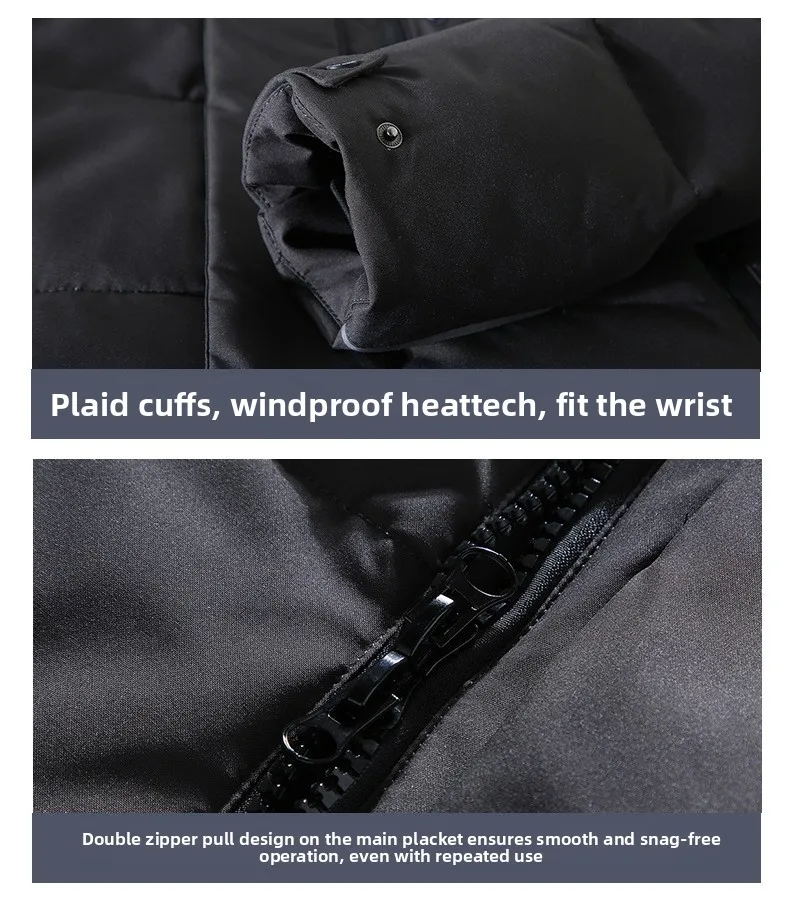 Canada Fashion Men's Down Coats And Parkas Men White Goose Down Jacket Long Padding Winter Puffer Jacket Man Luxury HYX90985
