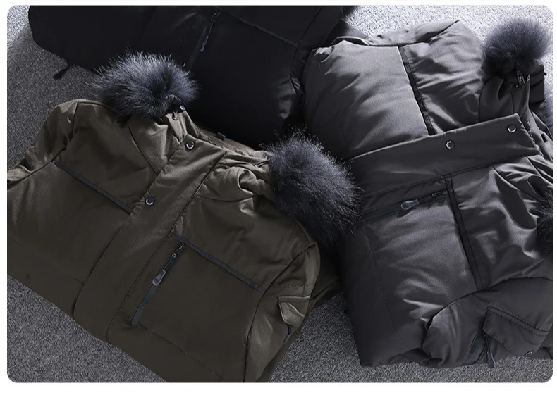 Canada Fashion Men's Down Coats And Parkas Men White Goose Down Jacket Long Padding Winter Puffer Jacket Man Luxury HYX90985