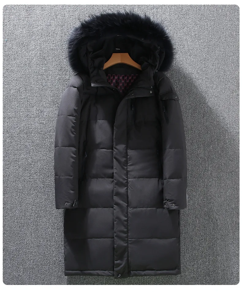 Canada Fashion Men's Down Coats And Parkas Men White Goose Down Jacket Long Padding Winter Puffer Jacket Man Luxury HYX90985