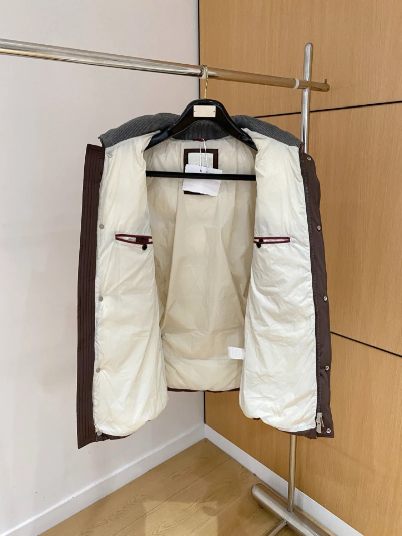 Italian Man 26FW New Style BC* Hooded down Jacket Business Casual Wear Warm and Windproof Outerwear