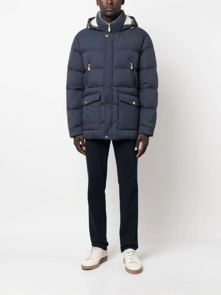 Italian Man 26FW New Style BC* Hooded down Jacket Business Casual Wear Warm and Windproof Outerwear
