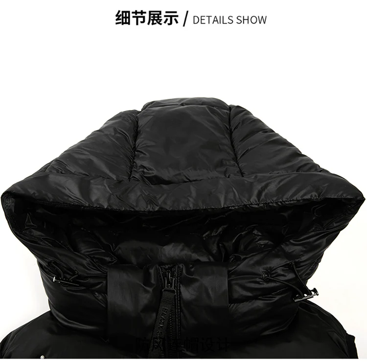 White Duck Down Vest Men Detachable Hood Sleeveless Jacket Male Autumn Puffer Waistcoat Black Gold Warm Korean Style Casual 5XL