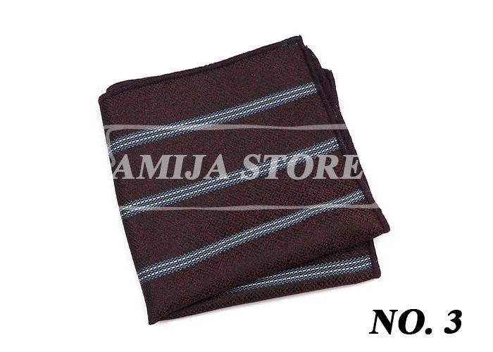 Vintage Paisley Men Pocket Square British Design Hankies Floral Print Handkerchief Striped Chest Towel Suit Accessories For Man