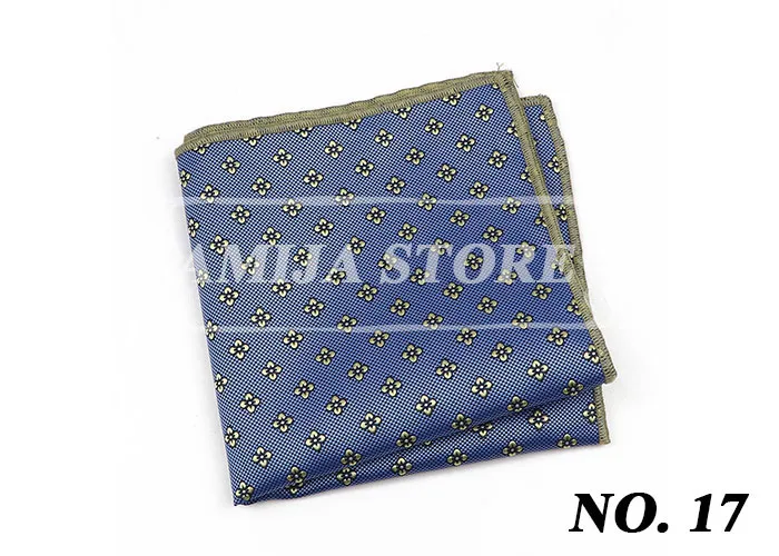 Vintage Paisley Men Pocket Square British Design Hankies Floral Print Handkerchief Striped Chest Towel Suit Accessories For Man