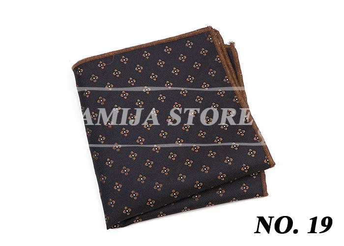 Vintage Paisley Men Pocket Square British Design Hankies Floral Print Handkerchief Striped Chest Towel Suit Accessories For Man
