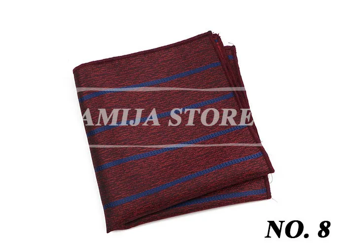 Vintage Paisley Men Pocket Square British Design Hankies Floral Print Handkerchief Striped Chest Towel Suit Accessories For Man