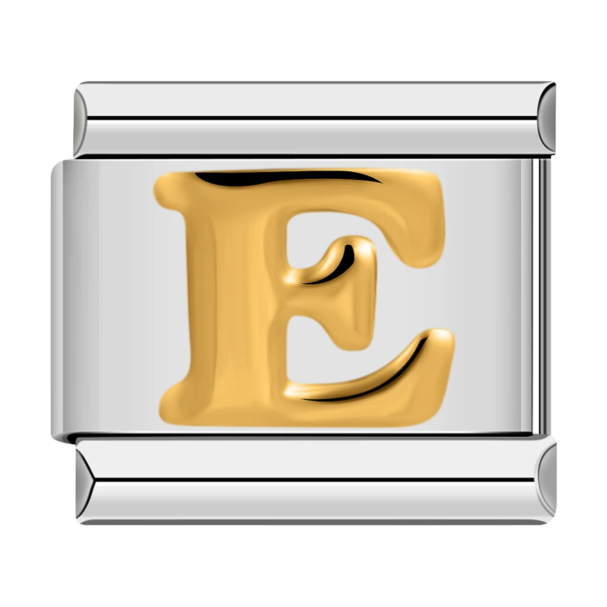 2025 New Fashion 26 English Letter Italian Charm Chain DIY Bracelet Gold Plated Letter Neutral Jewelry