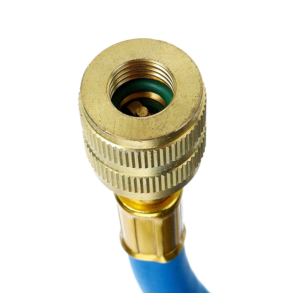 R134A Liquid Fuel Injector 2Oz Oil/Dye Syringe Car Air Conditioner Refill Dye/Oil Injector 1/4 Inch Sae Refrigerant Fluid Filler