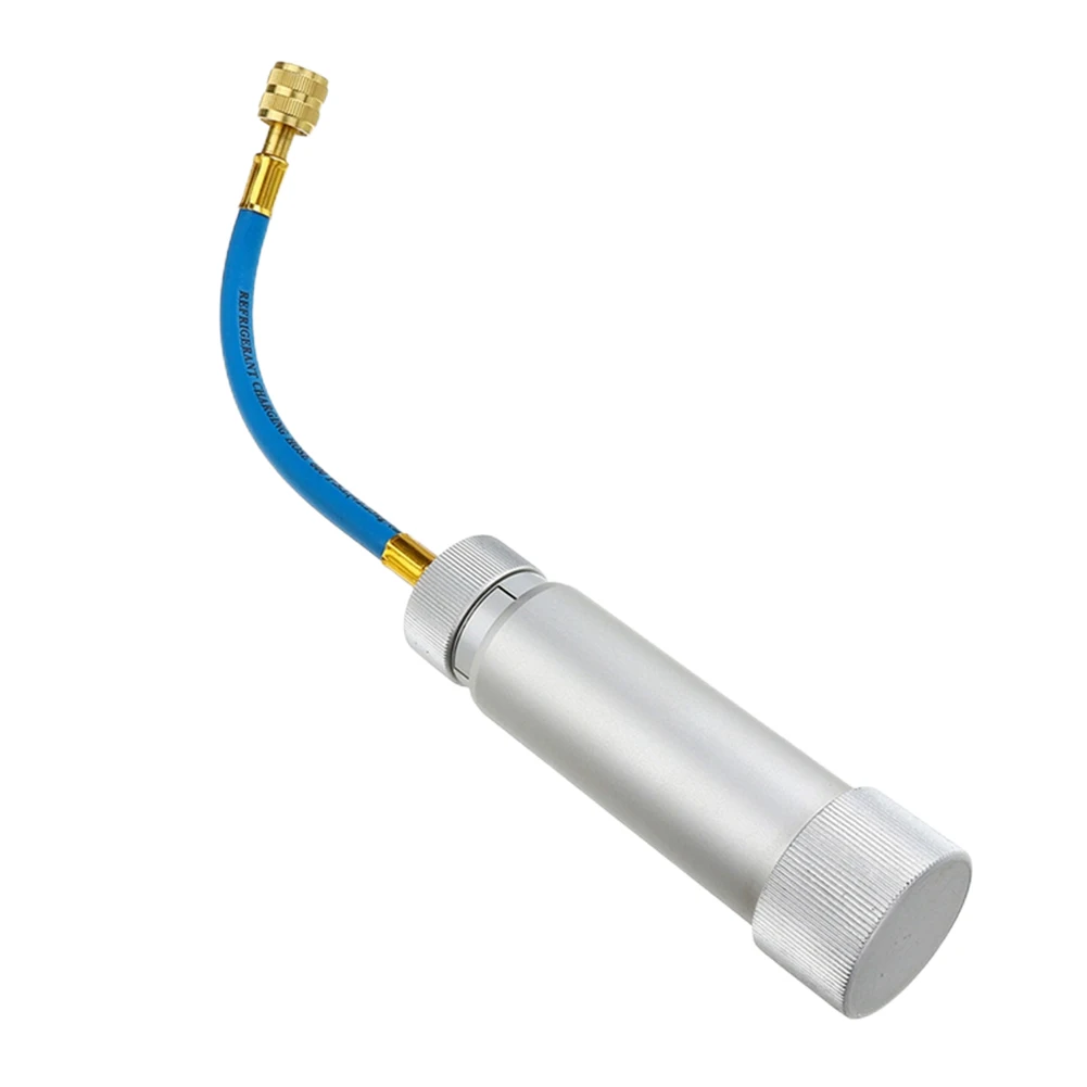 R134A Liquid Fuel Injector 2Oz Oil/Dye Syringe Car Air Conditioner Refill Dye/Oil Injector 1/4 Inch Sae Refrigerant Fluid Filler