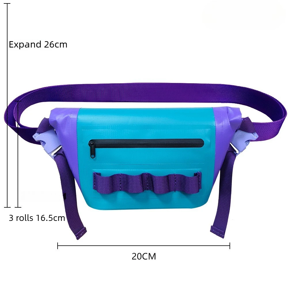 Waterproof Water Sports Rafting Boating Mesh Waist Floating Dry Bag for Kayaking Swimming Beach Kayak Travel Bag Camping Pack