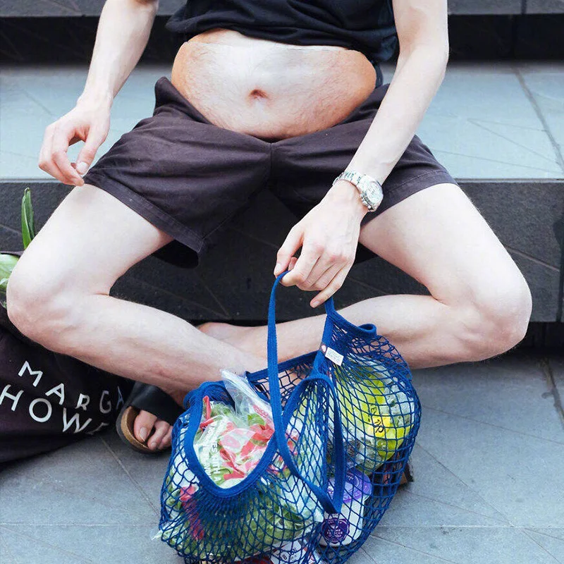Fun Beer Belly Fanny Mobile Waist Bag, Innovative Fake Dad Belly Adjustable Multifunctional Large Capacity Belt Sports Packs Bag