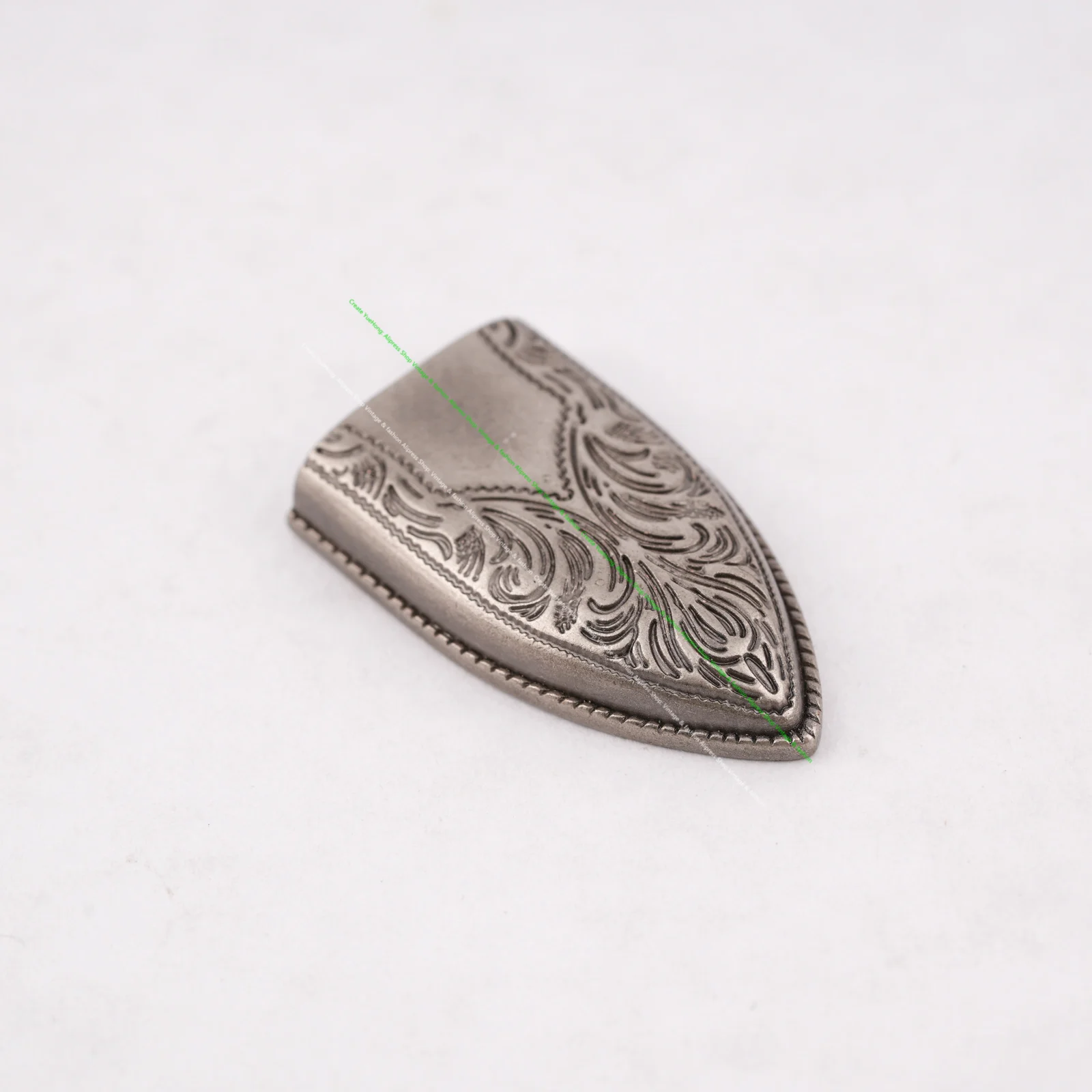 Vintage Western Cowboy Style Leathercraft Belt Buckle Set 3-Piece Flower Engraved Metal Set for 1" Leather Straps