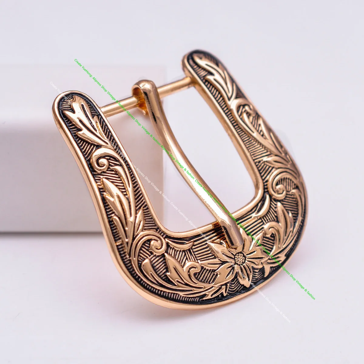 1 inch Western Cowboy Cowgirl Ranger Rodeo 3 PCS Set Belt Buckle Floral Engraved Jeans Belt Buckle Replacement