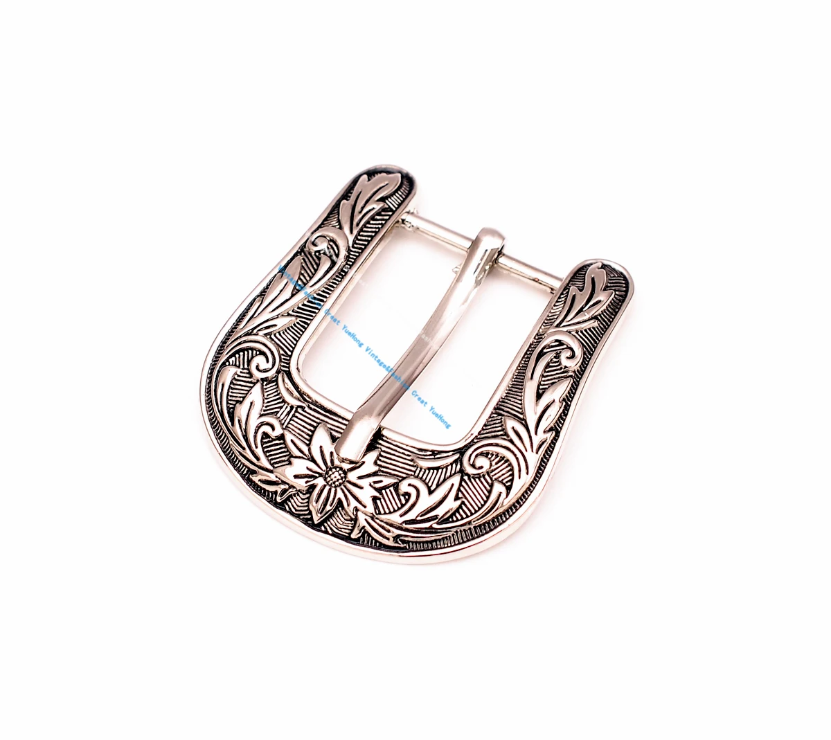 1 inch Western Cowboy Cowgirl Ranger Rodeo 3 PCS Set Belt Buckle Floral Engraved Jeans Belt Buckle Replacement