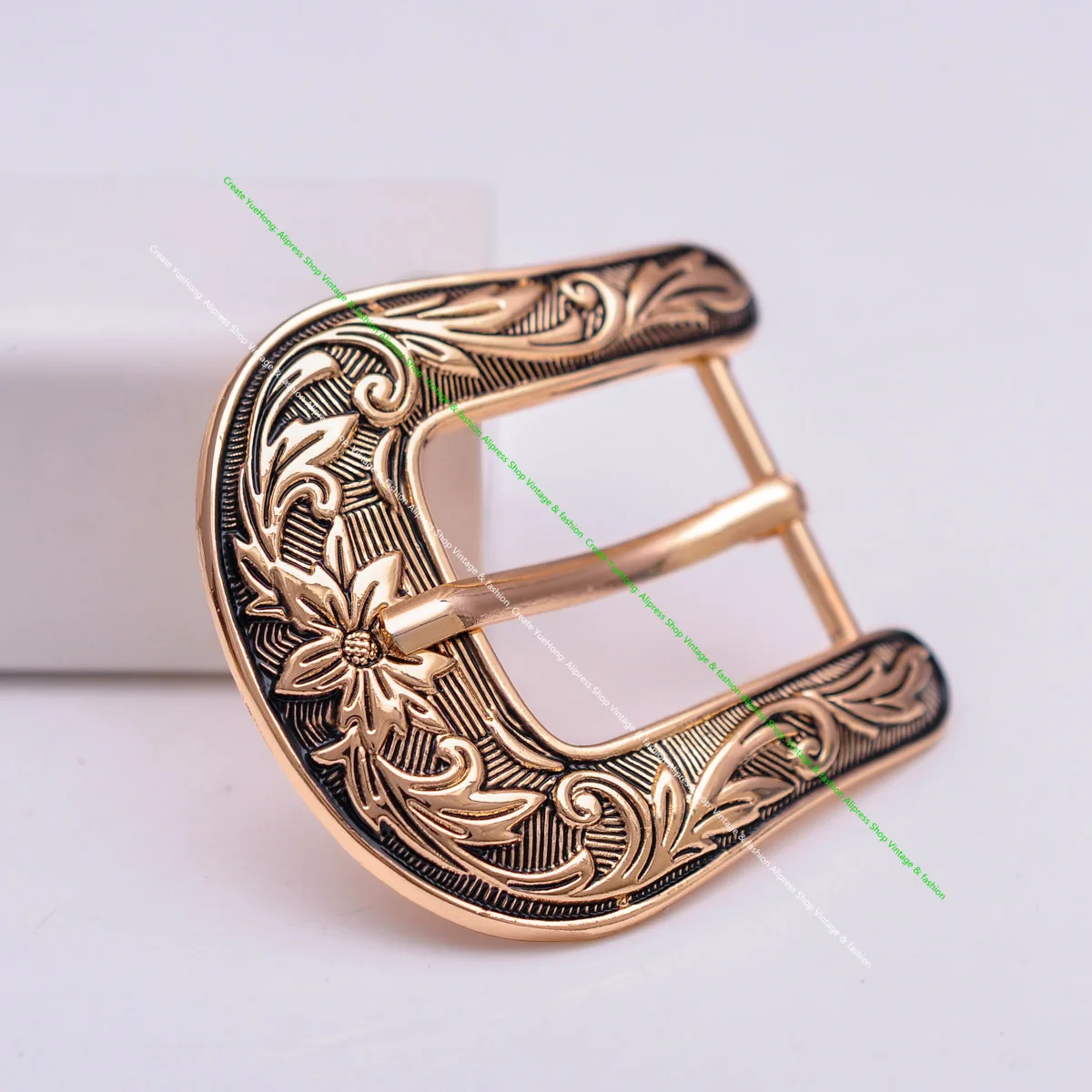 1 inch Western Cowboy Cowgirl Ranger Rodeo 3 PCS Set Belt Buckle Floral Engraved Jeans Belt Buckle Replacement