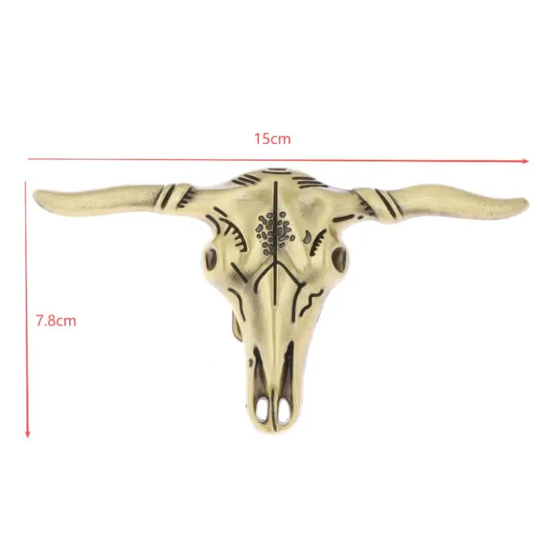 New Sale Western Cowboy Retro Zinc Alloy Cow Head Shaped Belt Buckle Accessories Diy Men's Versatile And Stylish Belt Decoration