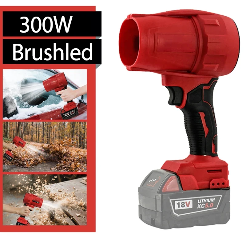 Cordless High Power Turbo Jet Fan 700W/300W Electric Wireless Air Blower Violent Car Pet Dryer for Makita/Milwauk