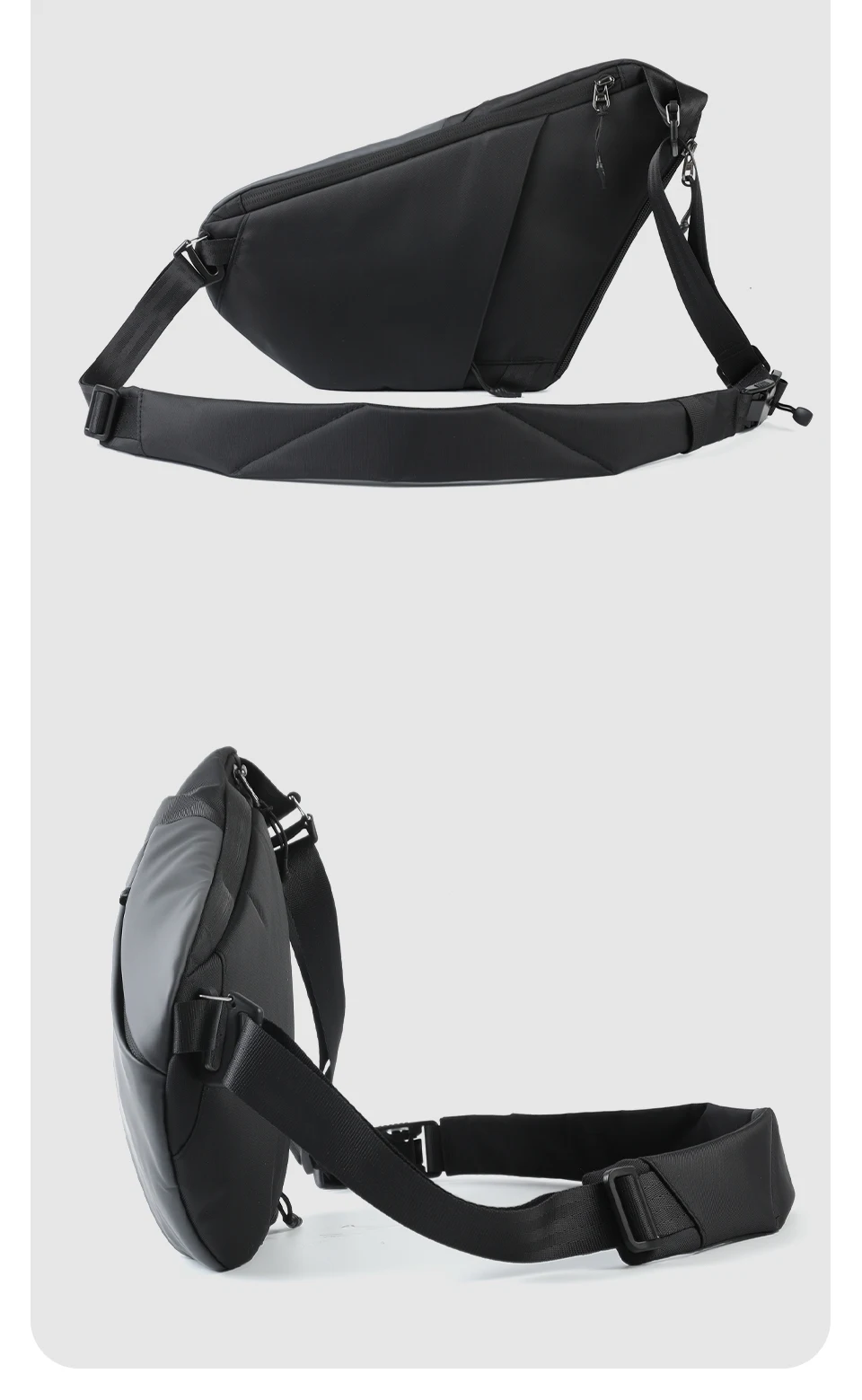 Tigernu Men Waterproof Crossbody Sling Bag Magnetic Buckle Multi Pocket Chest Bag For Travel Daily Commute
