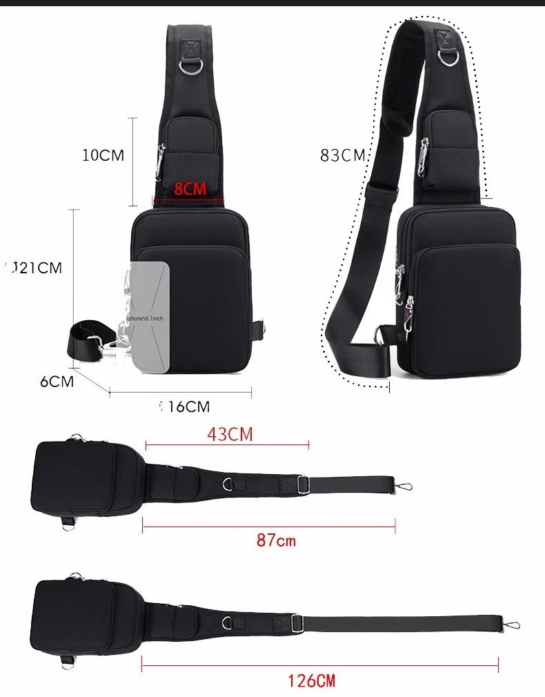 FashionProducts Anti Theft Crossbody Bag Prevent Mini Crossbody Bags For Women Be Watrtproof Shoulder Bag Men Light And Reusable
