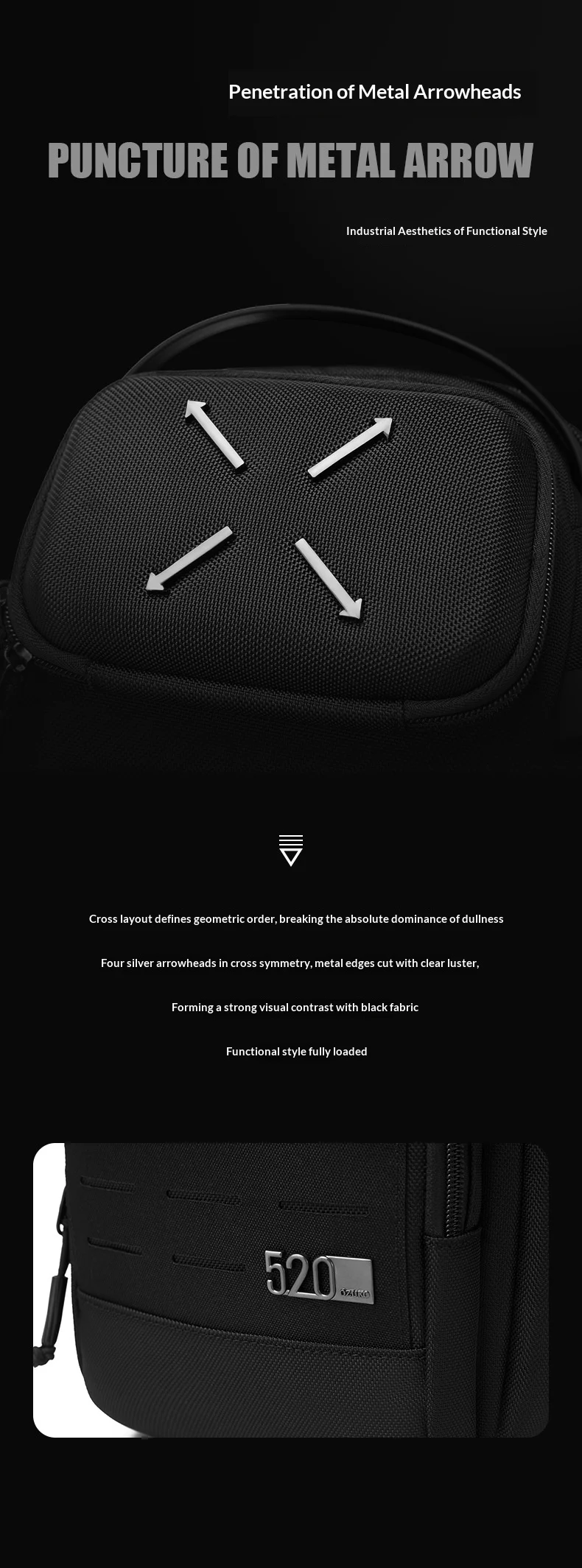 Men's Outdoor Leisure Cycling Crossbody Bag High-Quality Shoulder Bag Travel Waterproof Sports Fitness Chestbag