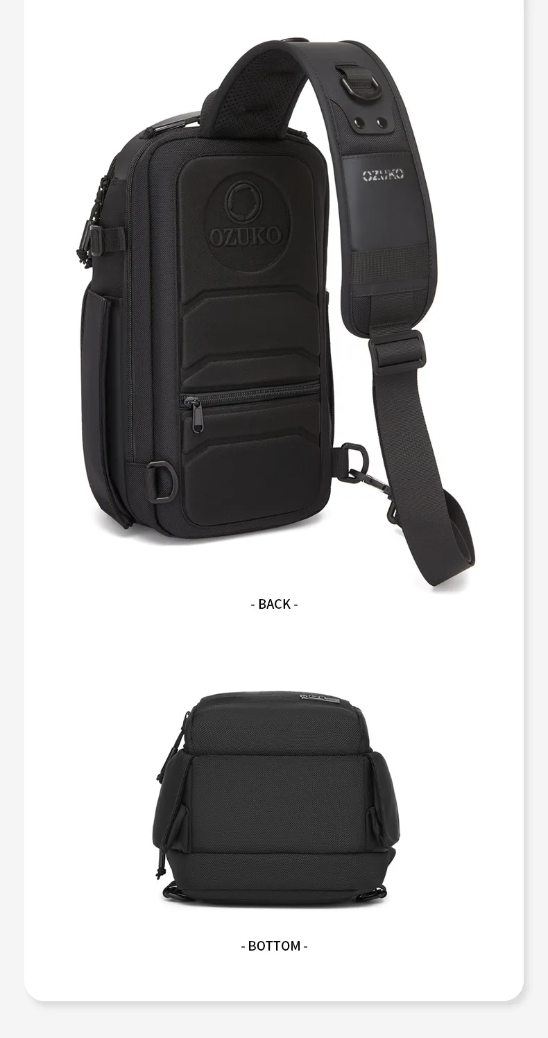 Men's Outdoor Leisure Cycling Crossbody Bag High-Quality Shoulder Bag Travel Waterproof Sports Fitness Chestbag