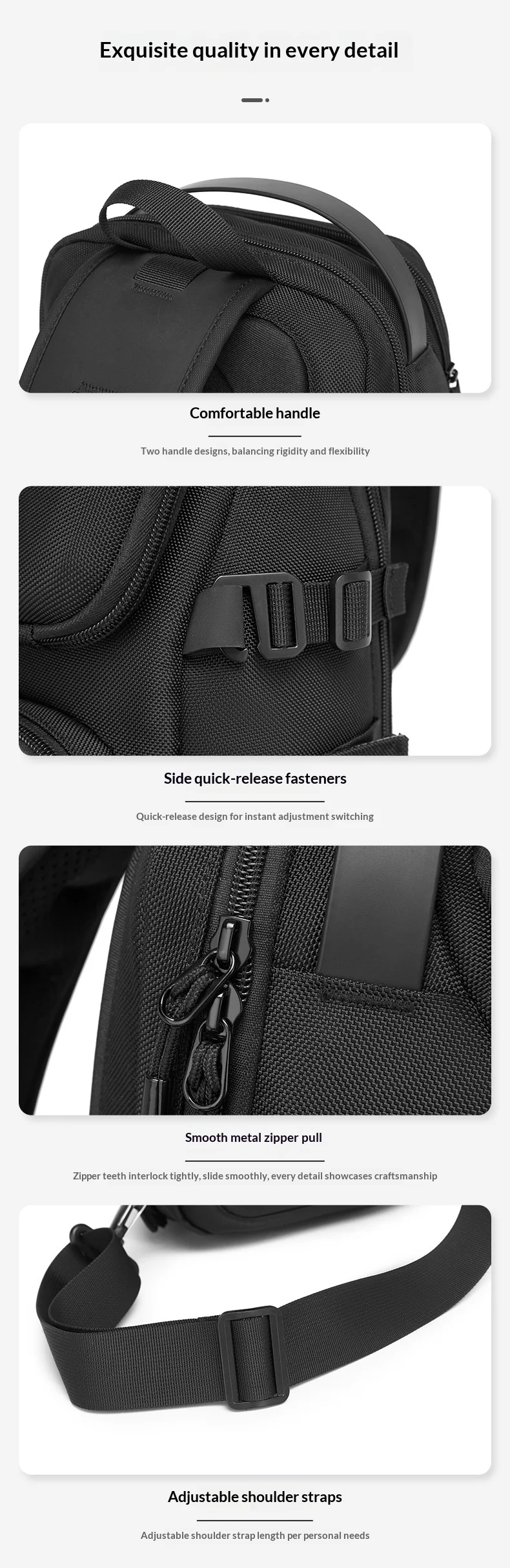 Men's Outdoor Leisure Cycling Crossbody Bag High-Quality Shoulder Bag Travel Waterproof Sports Fitness Chestbag