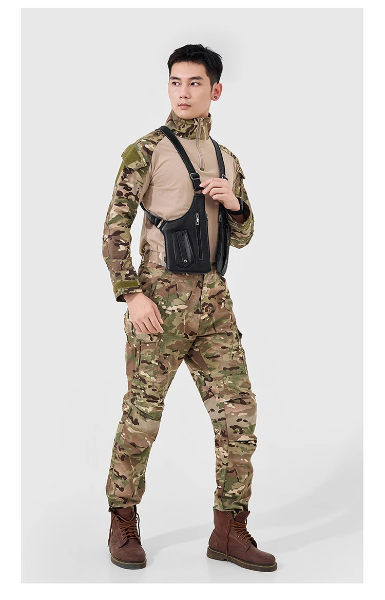 Genuine Leather Men Vest Bag Waist Packs High Quality Cowhide Leather Men Shoulder Bag Backpack Soft Leather Tactical Men Bag