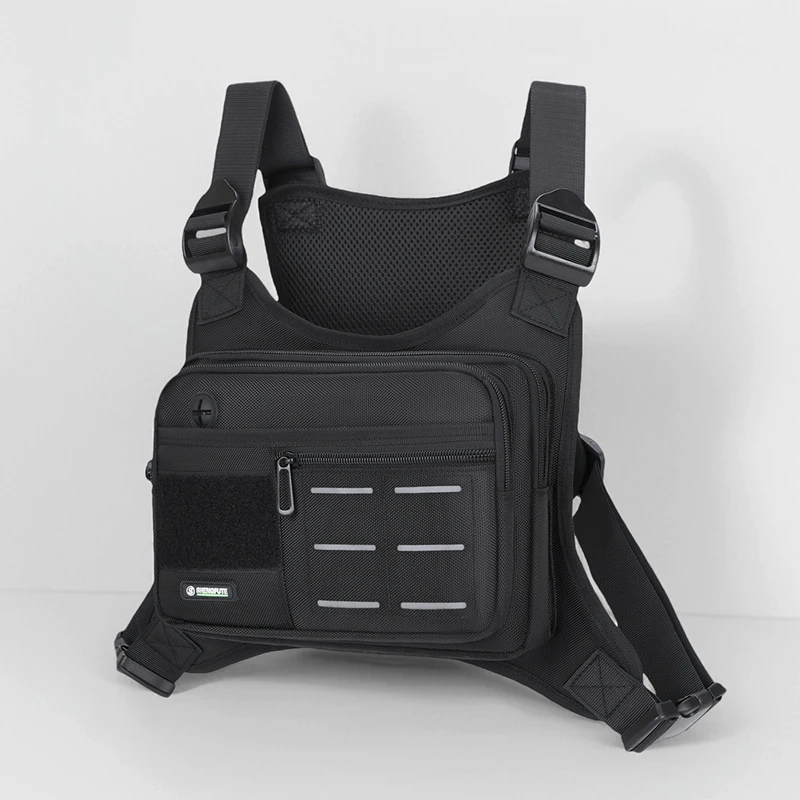 Unisex Sports Vest Backpacks Outdoor Cycling Bag Men Hiking Marathon Chest Rig Bag Storage Pocket Lightweight Running Chest Bags