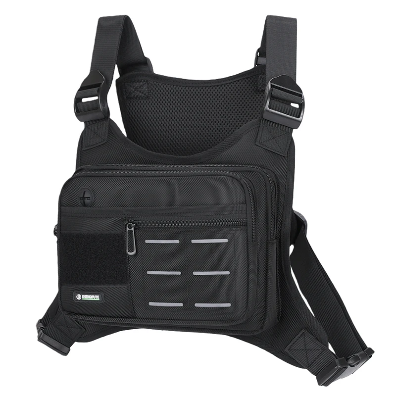 Unisex Sports Vest Backpacks Outdoor Cycling Bag Men Hiking Marathon Chest Rig Bag Storage Pocket Lightweight Running Chest Bags