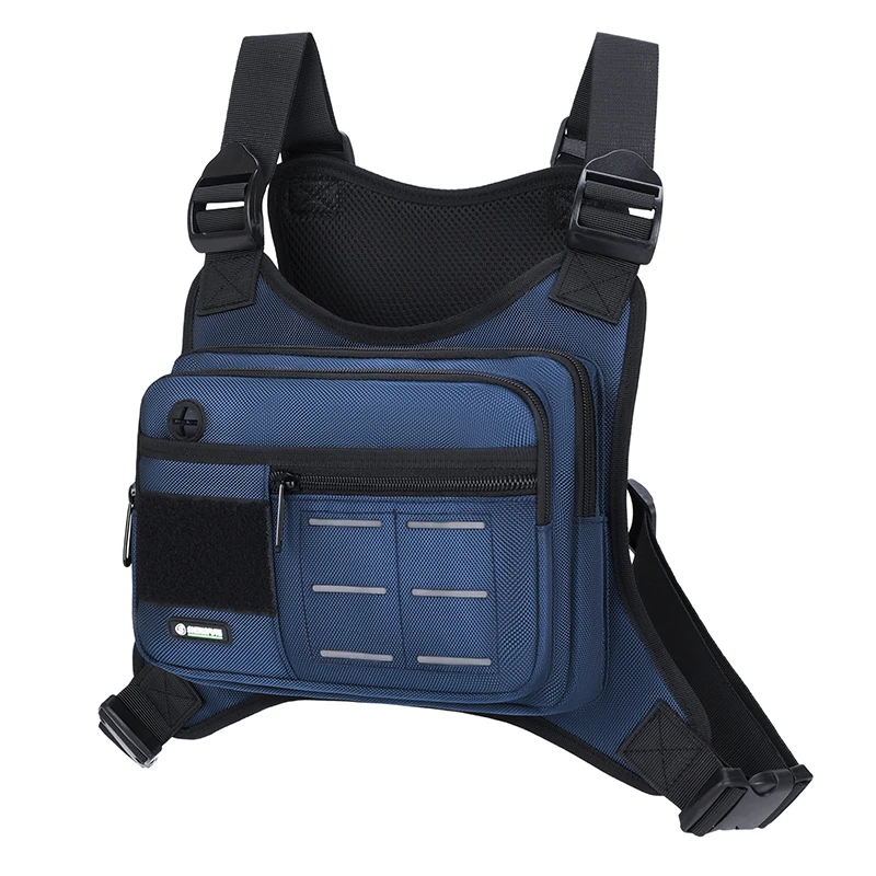 Unisex Sports Vest Backpacks Outdoor Cycling Bag Men Hiking Marathon Chest Rig Bag Storage Pocket Lightweight Running Chest Bags