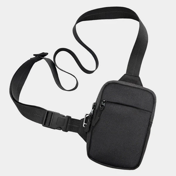 500D Nylon Cut-Resistant Steel Wire Crossbody Bag for Men Outdoor Sports Chest Pack RFID Anti-Theft Wallet Lightweight Phone Org
