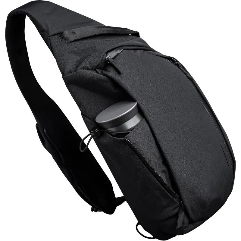 Homefish 7.5L Sling Backpack Chest Bag Unisex Crossbody Shoulder Bag Fits 11" Tablet with Water Bottle Pocket Outdoor Travel