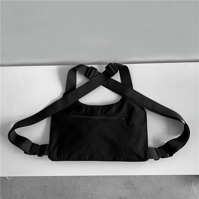 Outdoor Sport Vest Backpack Unisex Lightweight Riding Chest Bag Hip-hop Streetwear Chest Rig Bag Man Hiking Camping Vest Pocket