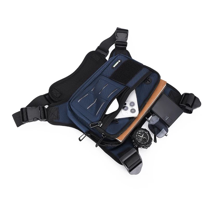 Outdoor Sport Vest Backpack Unisex Lightweight Riding Chest Bag Hip-hop Streetwear Chest Rig Bag Man Hiking Camping Vest Pocket