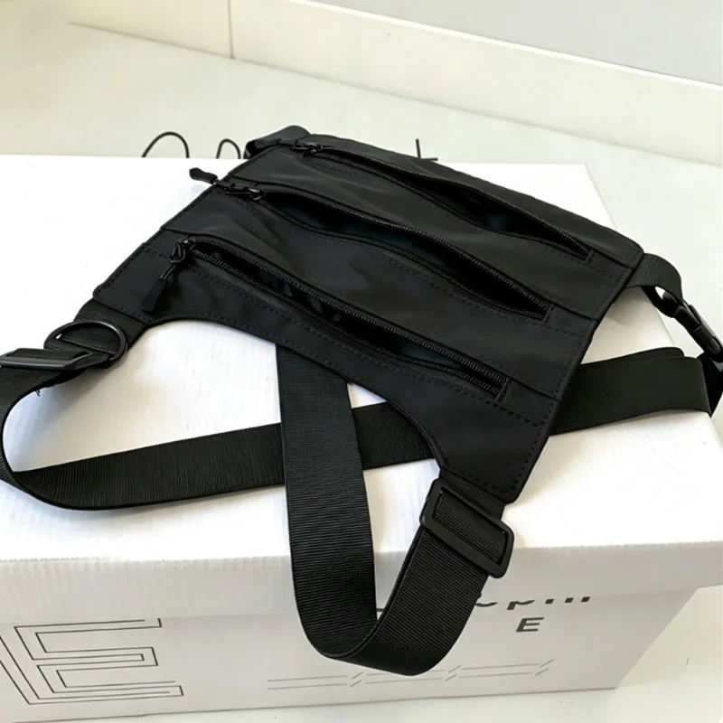 Outdoor Sport Vest Backpack Unisex Lightweight Riding Chest Bag Hip-hop Streetwear Chest Rig Bag Man Hiking Camping Vest Pocket
