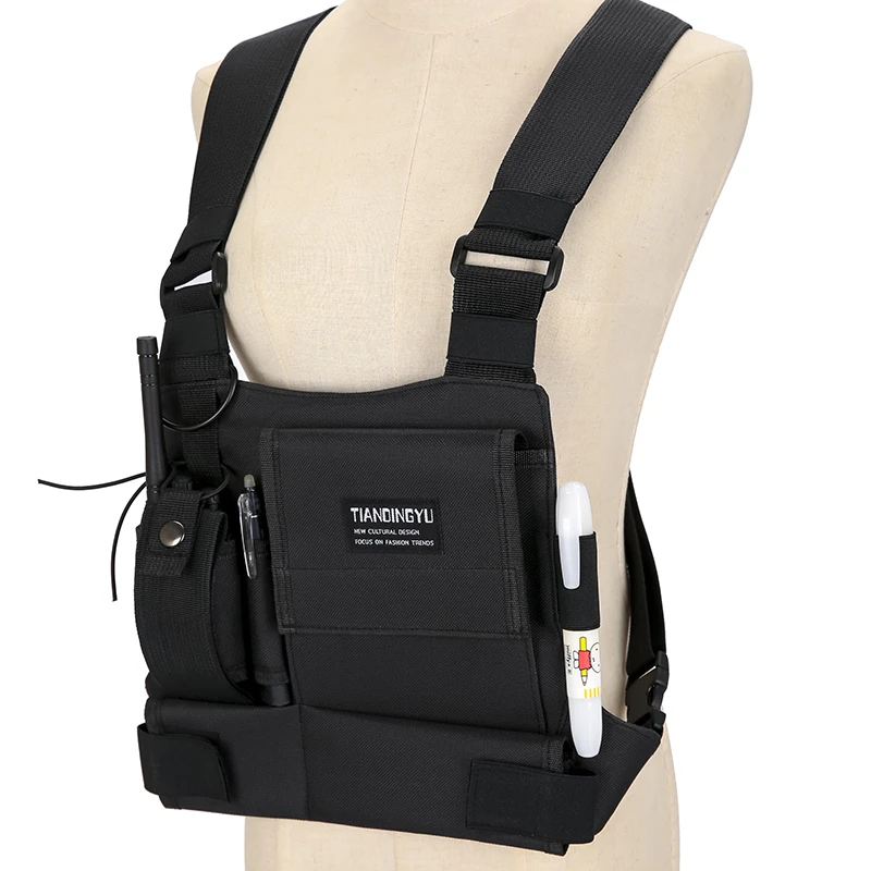 Outdoor Sports Chest Bags Men Chest Rig Bag Hip-hop Streetwear 2026 Unisex Vest Pocket for Running Riding Camping Vest Backpacks