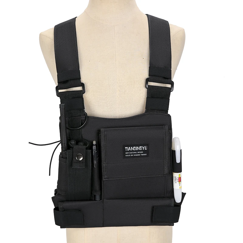 Outdoor Sports Chest Bags Men Chest Rig Bag Hip-hop Streetwear 2026 Unisex Vest Pocket for Running Riding Camping Vest Backpacks
