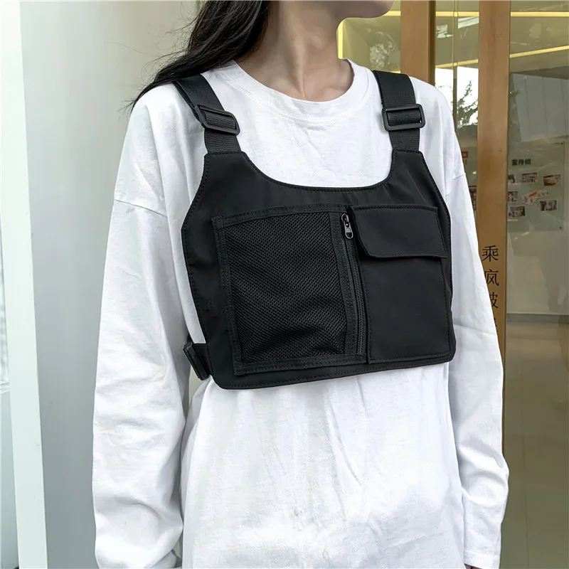 Outdoor Sports Chest Bags Men Chest Rig Bag Hip-hop Streetwear 2026 Unisex Vest Pocket for Running Riding Camping Vest Backpacks