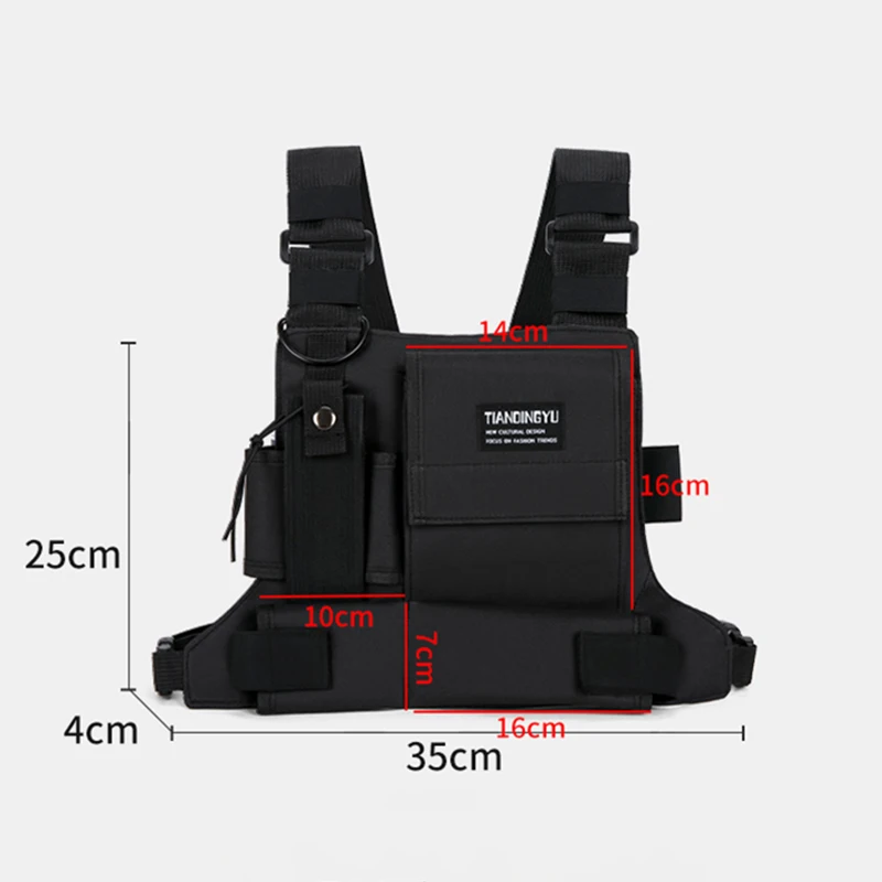 Outdoor Sports Chest Bags Men Chest Rig Bag Hip-hop Streetwear 2026 Unisex Vest Pocket for Running Riding Camping Vest Backpacks